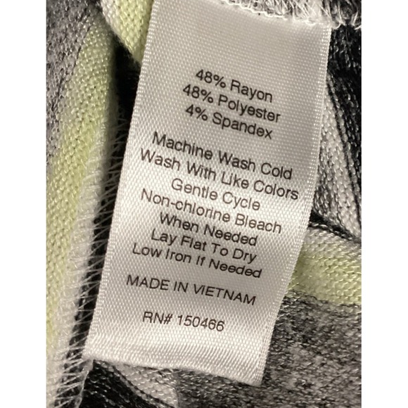 MARKET & SPRUCE Women's (Size S) Long Sleeve Hooded Shirt Striped Pockets - Picture 4 of 4